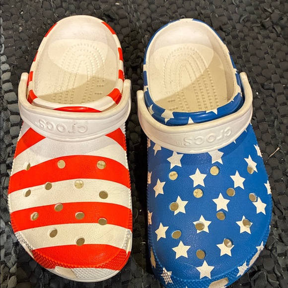 CROCS Shoes - American flag crocs
